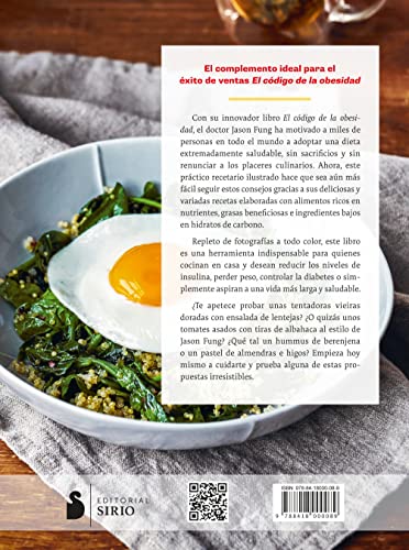 Libro de Cocina de El código de la obesidad: Recetas para controlar la insulina, perder peso y mejorar tu salud (Spanish Edition)