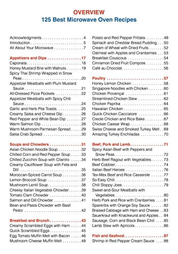 125 Best Microwave Oven Recipes