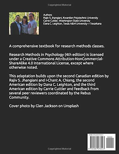 Research Methods in Psychology: 4th edition