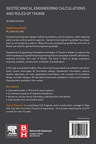 Geotechnical Engineering Calculations and Rules of Thumb