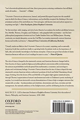 Uncertain Chances: Science, Skepticism, and Belief in Nineteenth-Century American Literature