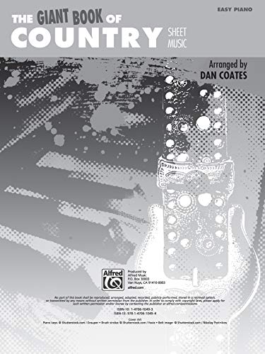 The Giant Book of Country Sheet Music: Easy Piano (The Giant Book of Sheet Music)