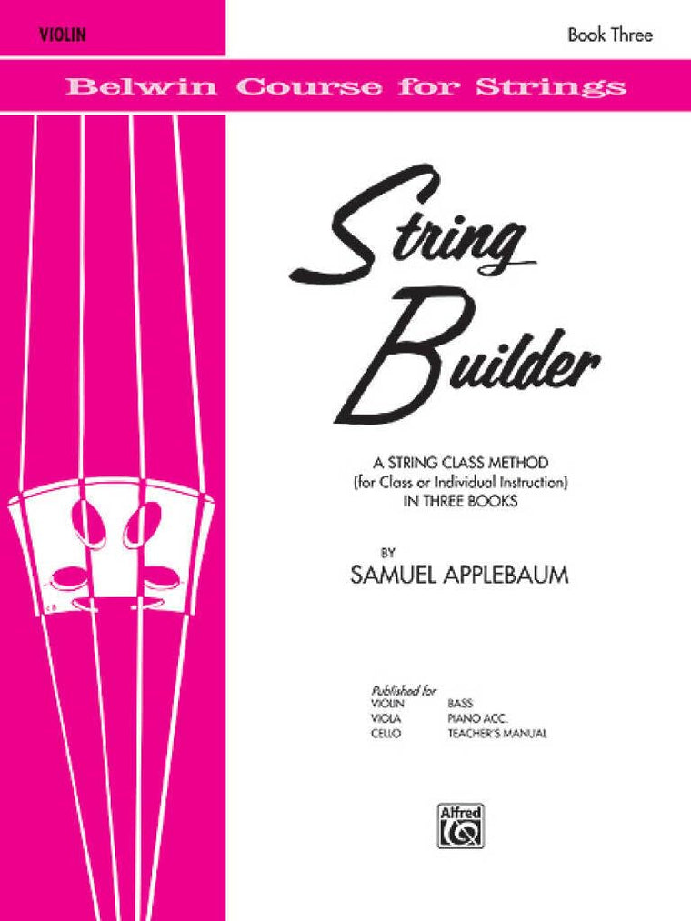 String Builder, Bk 3: A String Class Method (for Class or Individual Instruction) - Violin (Belwin Course for Strings, Bk 3)
