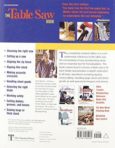 The Table Saw Book, Completely Revised and Updated