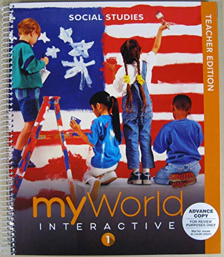 MY WORLD INTERACTIVE 1 TEACHER EDITION SOCIAL STUDIES
