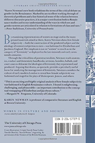 Fashioning Femininity and English Renaissance Drama (Women in Culture and Society)