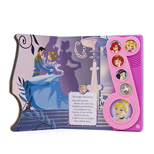 Disney Princess Cinderella, Rapunzel, Snow White, and More! Once Upon a Time Little Music Note Sound Book - Play-a-Song - PI Kids