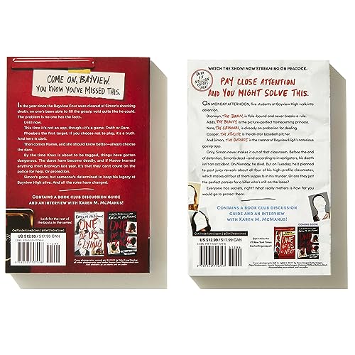 Karen M. McManus 2-Book Paperback Boxed Set: One of Us Is Lying, One of Us Is Next