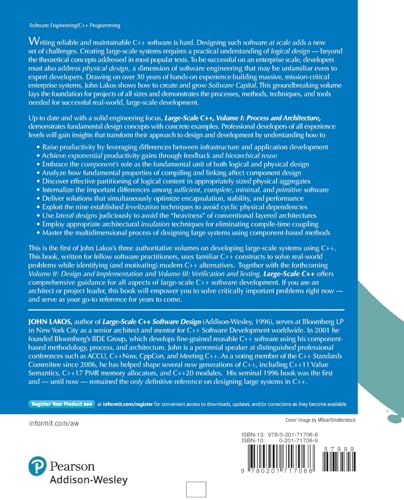 Large-Scale C++: Process and Architecture, Volume 1 (Addison-Wesley Professional Computing Series)