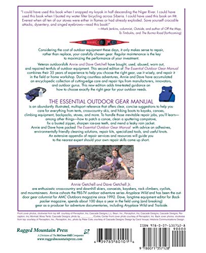 The Essential Outdoor Gear Manual: Equipment Care, Repair, and Selection