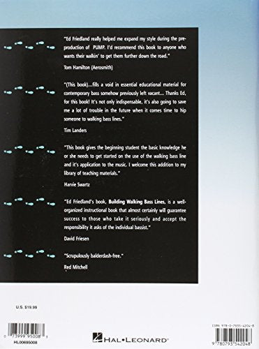 Building Walking Bass Lines - Jazz and Blues Bass Instruction Book  Online Audio Included  Hal Leonard Bass Builders Series