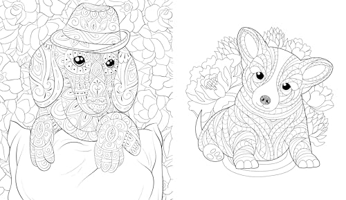 Adult Coloring Book: Dog Lovers - Relaxing Patterns for Stress Relief