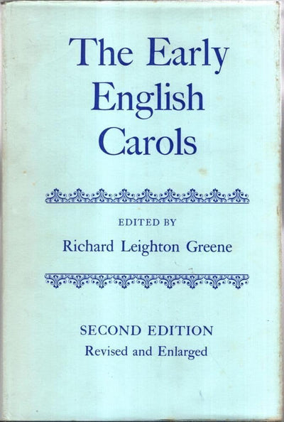The Early English Carols (c OET t Oxford English Texts)