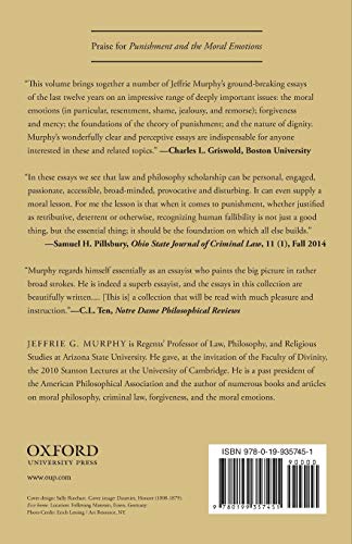 Punishment and the Moral Emotions: Essays in Law, Morality, and Religion