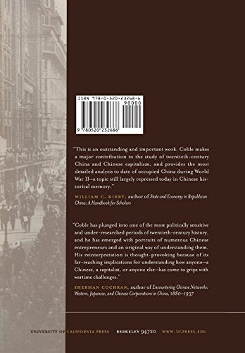 Chinese Capitalists in Japans New Order: The Occupied Lower Yangzi, 1937-1945