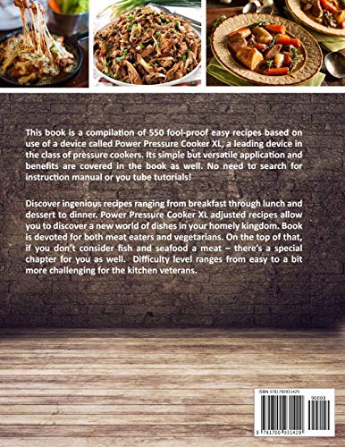 Top 550 Power Pressure Cooker XL Recipes Cookbook: Quick, Simple and Healthy Power Pressure Cooker Recipes (Power Pressure Cooker XL Cookbook)