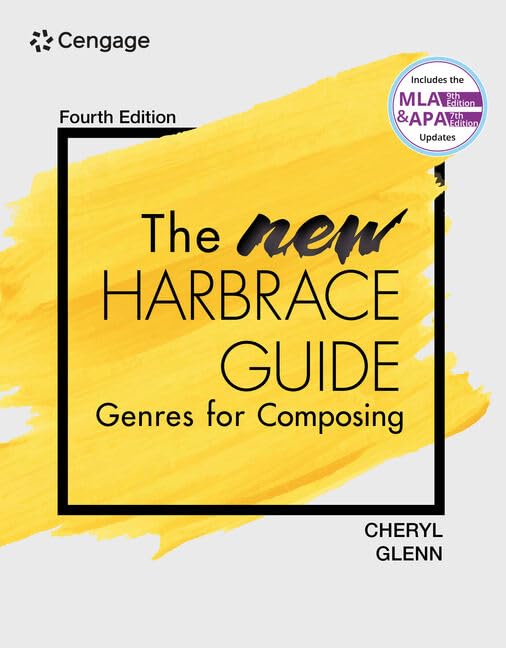 The New Harbrace Guide: Genres for Composing (w/ MLA9E Updates) (MindTap Course List)