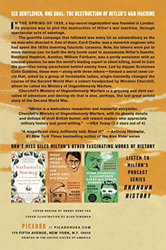 Churchill's Ministry of Ungentlemanly Warfare — back cover