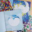 4 Booklet Set - Brain Games - Sticker by Number: Love, Peace, Hope, Faith