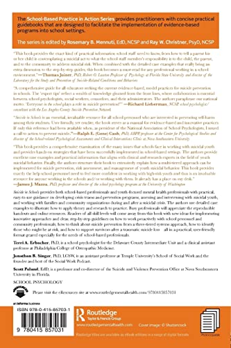 Suicide in Schools: A Practitioner's Guide to Multi-level Prevention, Assessment, Intervention, and Postvention (School-Based Practice in Action)