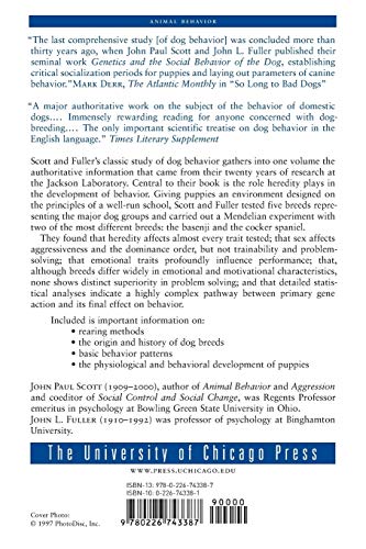 Genetics and the Social Behaviour of the Dog by John Scott