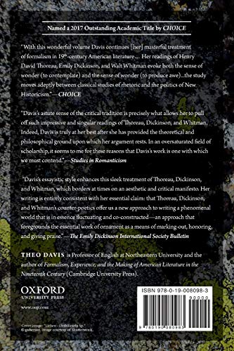 Ornamental Aesthetics: The Poetry of Attending in Thoreau, Dickinson, and Whitman