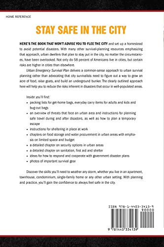 Urban Emergency Survival Plan: Readiness Strategies for the City and Suburbs — back cover