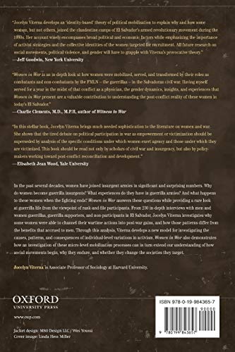 Women in War: The Micro-processes of Mobilization in El Salvador (Oxford Studies in Culture and Politics)