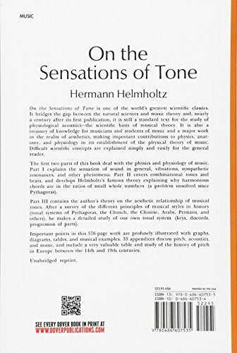 On the Sensations of Tone (Dover Books On Music: Acoustics)