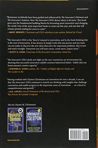 The Innovator's DNA: Mastering the Five Skills of Disruptive Innovators