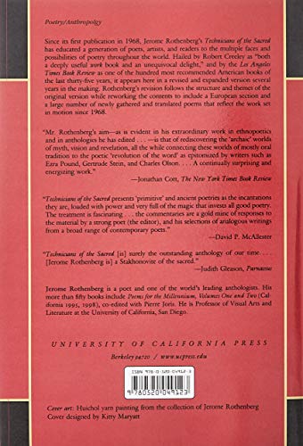 Technicians of the Sacred: A Range of Poetries from Africa, America, Asia, Europe and Oceania