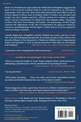 Galen's Prophecy: Temperament In Human Nature