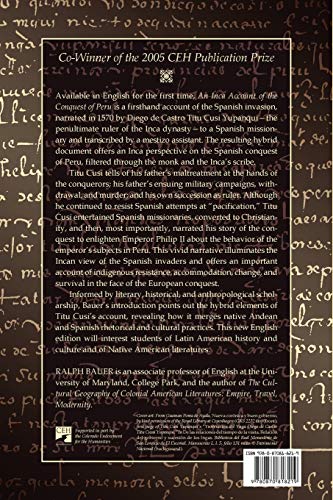 An Inca Account of the Conquest of Peru
