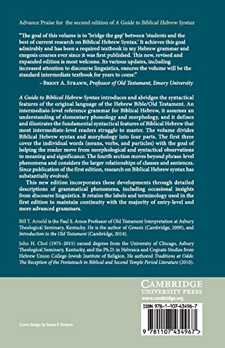 A Guide to Biblical Hebrew Syntax