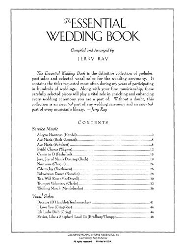 Essential Wedding Book (6002) — back cover