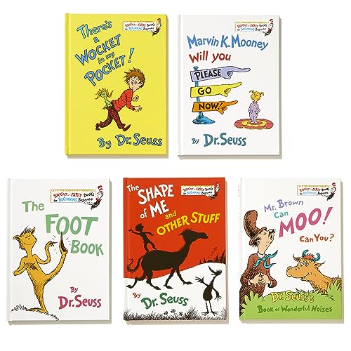 Dr. Seuss Bright & Early Book Boxed Set Collection: The Foot Book; Marvin K. Mooney Will You Please Go Now!; Mr. Brown Can Moo! Can You?, The Shape of ... Other Stuff; There's a Wocket in My Pocket!