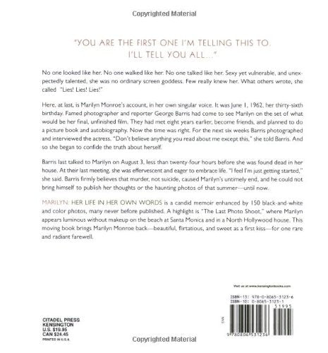 Marilyn: Her Life in Her Own Words: Marilyn Monroes Revealing Last Words and Photographs