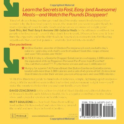 Cook This, Not That! Easy & Awesome 350-Calorie Meals