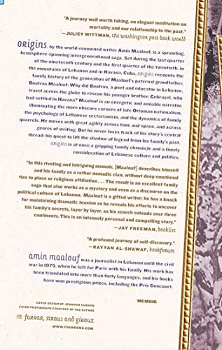 Origins: A Memoir by Maalouf, Amin