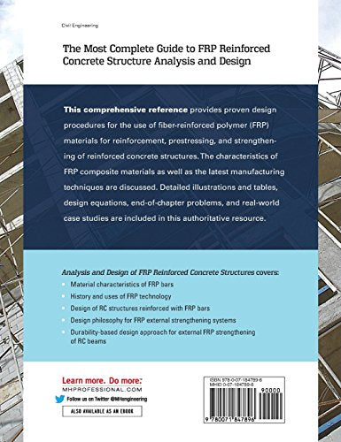 Analysis and Design of FRP Reinforced Concrete Structures