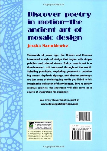 Magnificent Mosaics Coloring Book (Dover Design Coloring Books)