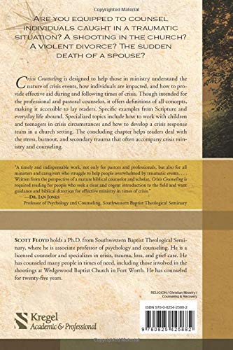 Crisis Counseling: A Guide for Pastors and Professionals — back cover
