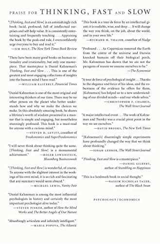 Thinking, Fast and Slow by Daniel Kahneman