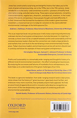 Profits and Sustainability: A History of Green Entrepreneurship