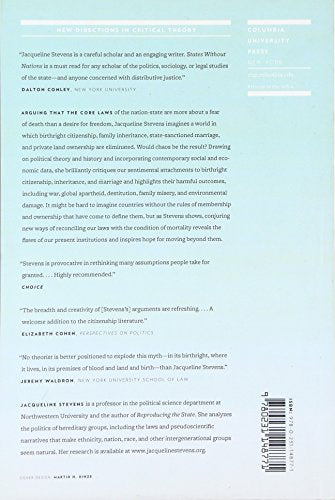 States Without Nations: Citizenship for Mortals (New Directions in Critical Theory, 34)