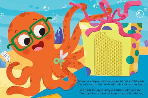 Little Hippo Books Happy Birthday Turtle I Ocean Children's Books Ages 1-3  Touch and Feel Books for Toddlers 1-3 & Baby Books  Best Kids Books and ... Sensory Board Books for Baby & Toddler Time)