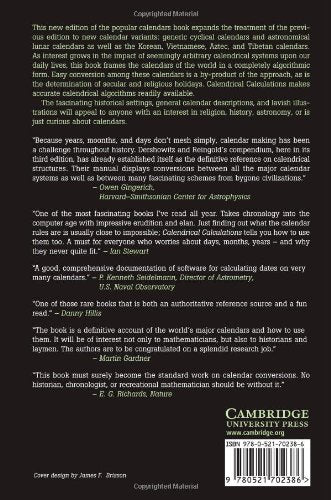 Calendrical Calculations by Dershowitz, Nachum