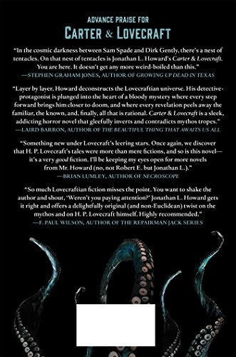 Carter & Lovecraft: A Novel (Carter & Lovecraft, 1) — back cover