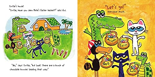 Pete the Cat and the Easter Basket Bandit: An Easter And Springtime Book For Kids - Help Pete and Friends Hunt for the Missing Basket and Learn About Sharing