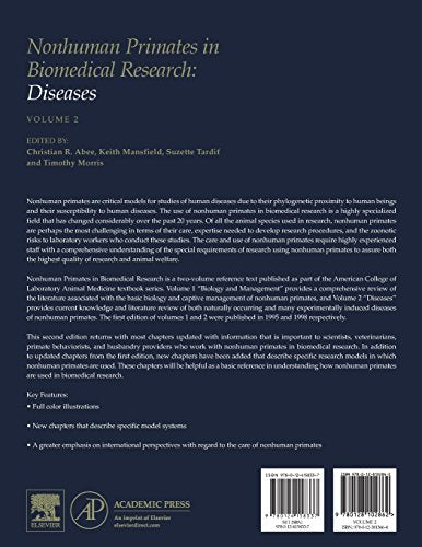 Nonhuman Primates in Biomedical Research: Diseases (Volume 2) (American College of Laboratory Animal Medicine, Volume 2)